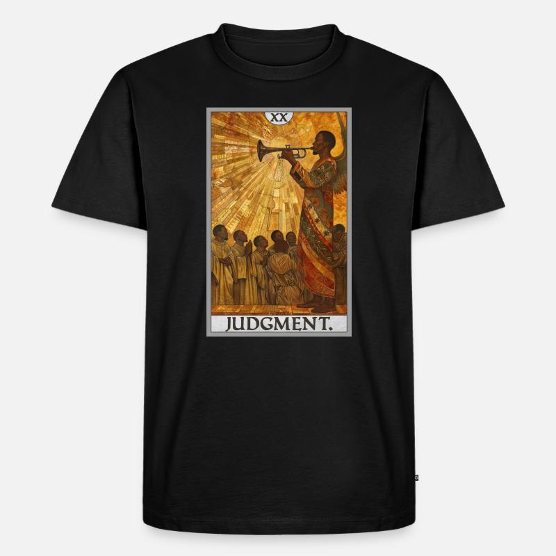 Tarotkarten Tarotkarte 20 Judgment Gericht - Männer Premium Bio T-Shirt - Schwarz