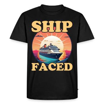 Croisière Crusader Bateau de croisière Cadeau - T-shirt Premium bio Homme - noir - Devant - Nico (187cm)