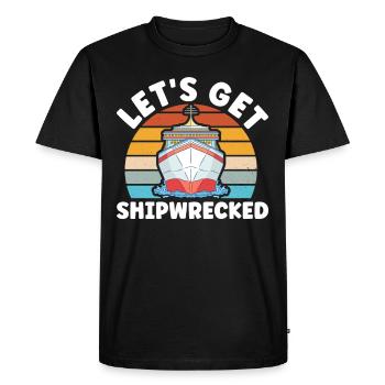 Croisière Crusader Bateau de croisière Cadeau - T-shirt Premium bio Homme - noir - Devant - Nico (187cm)