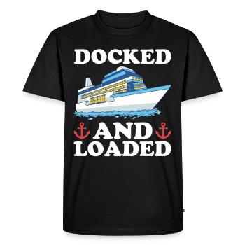 Croisière Crusader Bateau de croisière Cadeau - T-shirt Premium bio Homme - noir - Devant - Nico (187cm)