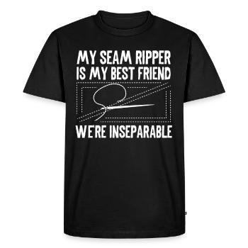 Tailor Seam Ripper My Best Friend Sewing Seamstress - Men's Premium Organic T-Shirt - black - Front - Nico (187cm)