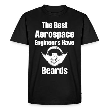 Les meilleurs ingénieurs aérospatiaux ont - T-shirt Premium bio Homme - noir - Devant - Nico (187cm)
