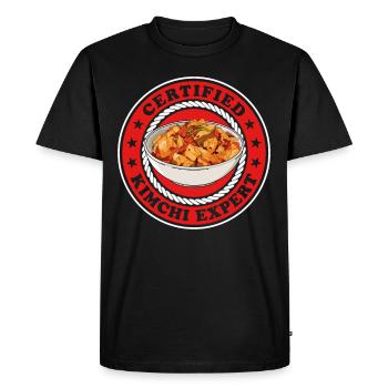 Kimchi Expert Korean Kimchi Gift - Men's Premium Organic T-Shirt - black - Front - Nico (187cm)