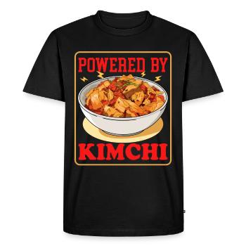 Kimchi Korean Food Dish Kimchi Gift - Men's Premium Organic T-Shirt - black - Front - Nico (187cm)