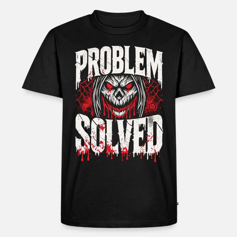 Bloody Solution - Problem Solved - Men's Premium Organic T-Shirt - black