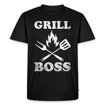 Grilling Barbecue Grill Party Grill Professional BBQ - Men's Premium Organic T-Shirt - black - Front - Nico (187cm)