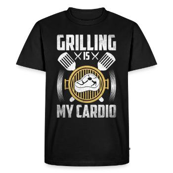 Grilling Barbecue Grill Party Grill Professional BBQ - Men's Premium Organic T-Shirt - black - Front - Nico (187cm)