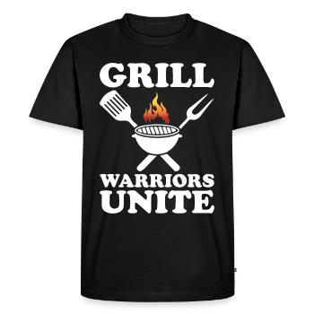 Grilling Barbecue Grill Party Grill Professional BBQ - Men's Premium Organic T-Shirt - black - Front - Nico (187cm)