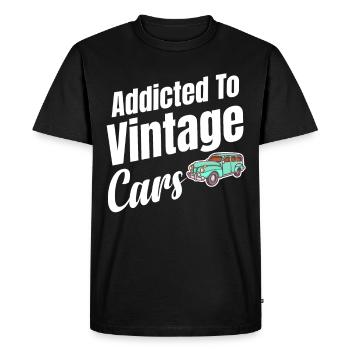 Accro à - T-shirt Premium bio Homme - noir - Devant - Nico (187cm)