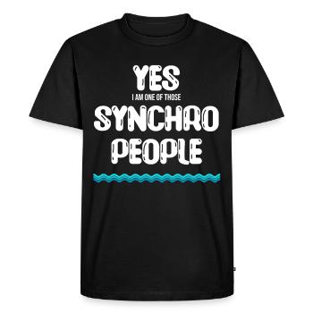 Oui, je fais partie de ces doublages. - T-shirt Premium bio Homme - noir - Devant - Nico (187cm)