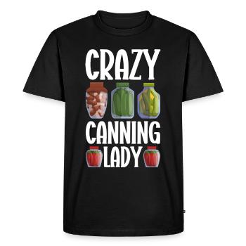 Mise en conserve Mise en conserve - T-shirt Premium bio Homme - noir - Devant - Nico (187cm)