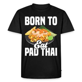 Pad Thai Cuisine thaïlandaise Cuisine thaïlandaise - T-shirt Premium bio Homme - noir - Devant - Nico (187cm)
