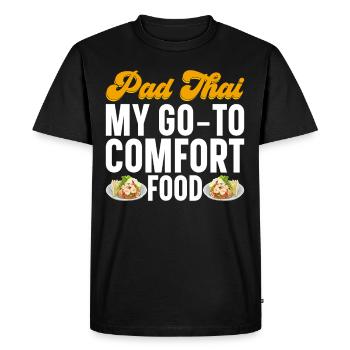 Pad Thai Cuisine thaïlandaise Cuisine thaïlandaise - T-shirt Premium bio Homme - noir - Devant - Nico (187cm)