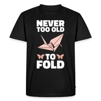 Origami Master Paper Folding Paper Crane Japon - T-shirt Premium bio Homme - noir - Devant - Nico (187cm)