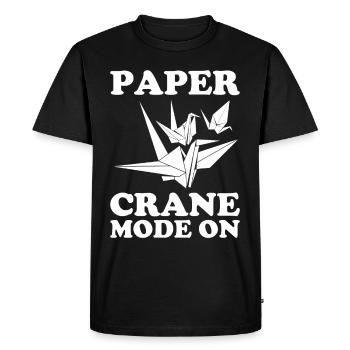 Origami Master Paper Folding Paper Crane Japon - T-shirt Premium bio Homme - noir - Devant - Nico (187cm)
