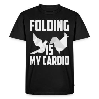 Origami Master Paper Folding Paper Crane Japon - T-shirt Premium bio Homme - noir - Devant - Nico (187cm)