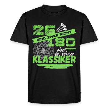 26 are not 180 but a real classic - Men's Premium Organic T-Shirt - black - Front - Nico (187cm)