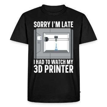 3D Printer Filament 3D Printing 3D Printing 3D Printer - Men's Premium Organic T-Shirt - black - Front - Nico (187cm)
