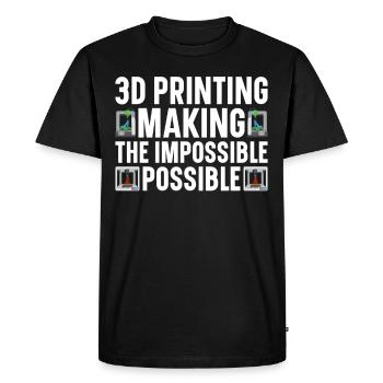 3D Printer Filament 3D Printing 3D Printing 3D Printer - Men's Premium Organic T-Shirt - black - Front - Nico (187cm)
