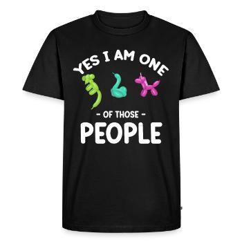 Yes, I'm one of those people - Men's Premium Organic T-Shirt - black - Front - Nico (187cm)