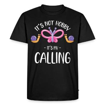 It's not my hobby, it's my calling. - Men's Premium Organic T-Shirt - black - Front - Nico (187cm)