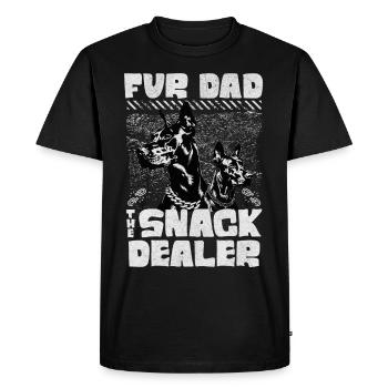 Fur Dad The Snack Dealer Doberman Dog Lover - Men's Premium Organic T-Shirt - black - Front - Nico (187cm)