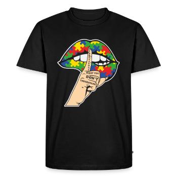 Ne jugez pas ce que vous ne comprenez pas Autisme - T-shirt Premium bio Homme - noir - Devant - Nico (187cm)
