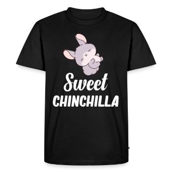 Doux Chinchilla Lover Bunny pour bébés - T-shirt Premium bio Homme - noir - Devant - Nico (187cm)