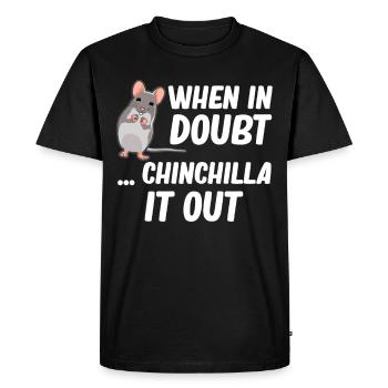 En cas de doute, chinchilla it out pour bébés - T-shirt Premium bio Homme - noir - Devant - Nico (187cm)