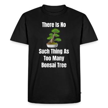 Il n’y a pas trop de bonsaïs. Mandala - T-shirt Premium bio Homme - noir - Devant - Nico (187cm)