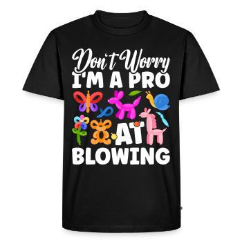 Ballon Twister Ballon Artiste Ballon Animaux - T-shirt Premium bio Homme - noir - Devant - Nico (187cm)