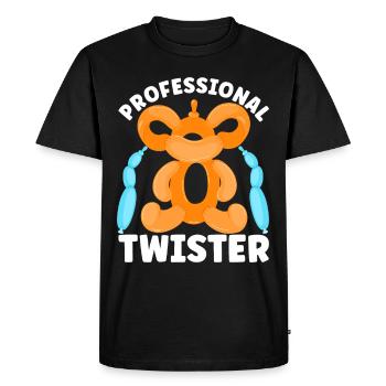 Ballon Twister Ballon Artiste Ballon Animaux - T-shirt Premium bio Homme - noir - Devant - Nico (187cm)