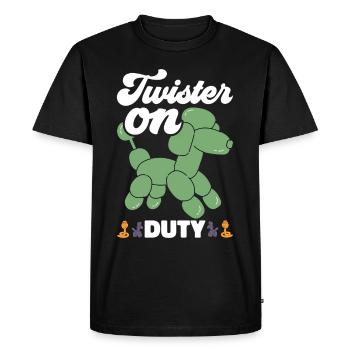 Ballon Twister Ballon Artiste Ballon Animaux - T-shirt Premium bio Homme - noir - Devant - Nico (187cm)