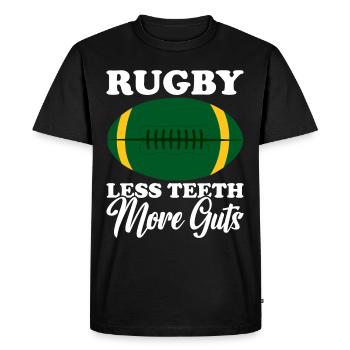 Cadeau Rugby Joueur de rugby Entraîneur de rugby - T-shirt Premium bio Homme - noir - Devant - Nico (187cm)