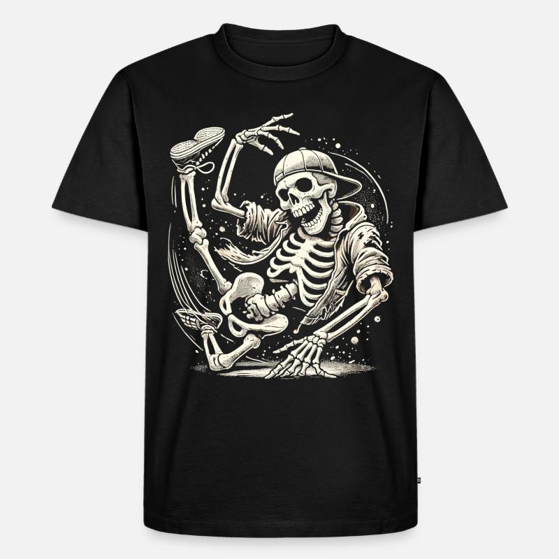 Skeleton Breakdance Master - T-shirt Premium bio Homme - noir