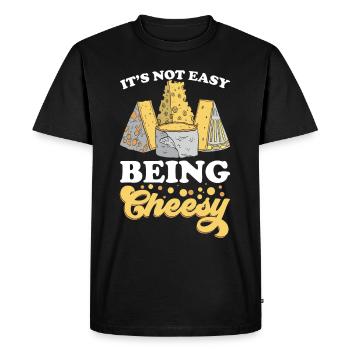 Cheesemaker Dairy Cheese maker Dairy technologist Cheese - Men's Premium Organic T-Shirt - black - Front - Nico (187cm)