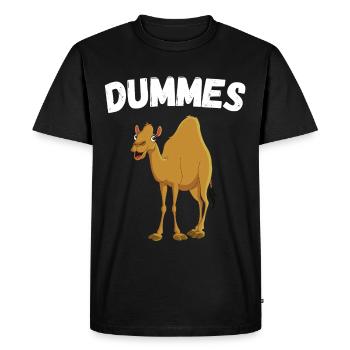 Silly Camel Funny Saying Fun Sayings Humor - Men's Premium Organic T-Shirt - black - Front - Nico (187cm)