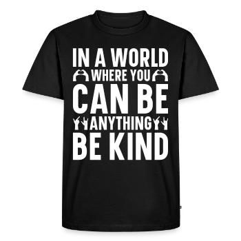 ASL Teacher American Sign Language - Men's Premium Organic T-Shirt - black - Front - Nico (187cm)