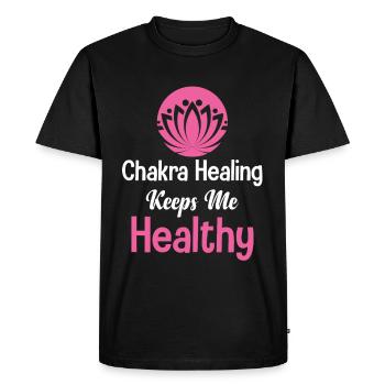 Reiki Is My Jam Chakra Healing, Buddhist - Men's Premium Organic T-Shirt - black - Front - Nico (187cm)