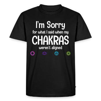Je suis désolé pour ce que j’ai dit quand mon - T-shirt Premium bio Homme - noir - Devant - Nico (187cm)