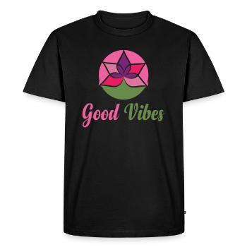 Chakra Healing Buddhist Hypnosis - Men's Premium Organic T-Shirt - black - Front - Nico (187cm)