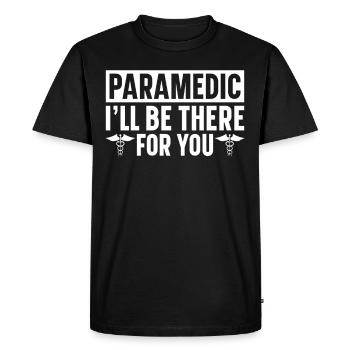 Paramedic Paramedic Ambulance Service - Men's Premium Organic T-Shirt - black - Front - Nico (187cm)