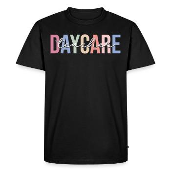 Superviseur de garde d’enfants Garde d’enfants - T-shirt Premium bio Homme - noir - Devant - Nico (187cm)