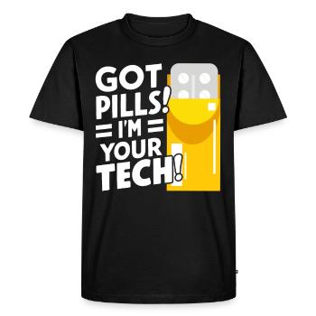 Pharmaceutical Assistant Pharmacy Tech - Men's Premium Organic T-Shirt - black - Front - Nico (187cm)