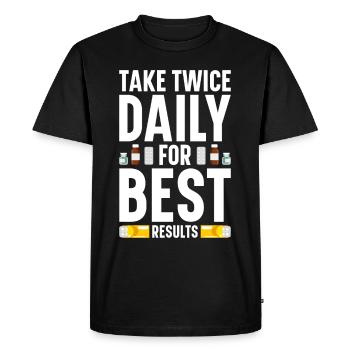 Pharmaceutical Assistant Pharmacy Technician - Men's Premium Organic T-Shirt - black - Front - Nico (187cm)