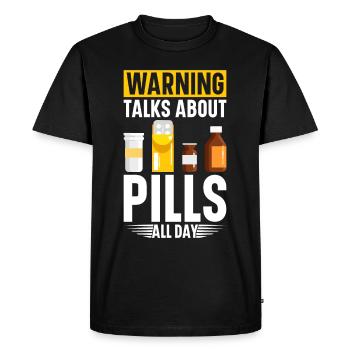 Pharmaceutical Assistant Pharmacy Tech - Men's Premium Organic T-Shirt - black - Front - Nico (187cm)