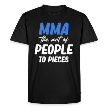 MMA L’art de déchirer les gens en morceaux - T-shirt Premium bio Homme - noir - Devant - Nico (187cm)
