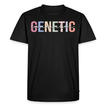 Conseiller en génétique Identité de genre Génétique - T-shirt Premium bio Homme - noir - Devant - Nico (187cm)