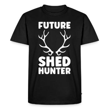 Chasse aux bois Chasse aux bois Trophée de chasse aux bois - T-shirt Premium bio Homme - noir - Devant - Nico (187cm)