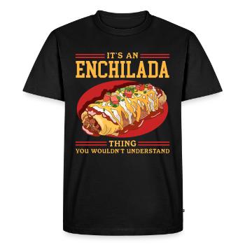 Enchilada Mexican Food Enchiladas Gift - Men's Premium Organic T-Shirt - black - Front - Nico (187cm)